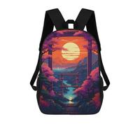 sinyumoney Amazing Colors Nature School Backpack for Girls 17inch Casual Daypack Lightweight Rucksack Boy Girl Backpack for Middle School Students