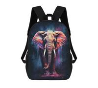 sinyumoney Amazing Elephant Backpack 3D Printed Kids School Backpack High Capacity Travel Backpacks Book Bags Kids Backpack 17inch
