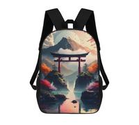 sinyumoney Amazing Landscape Torii Rucksack Daypacks Business Backpack Water Resistant Bookbag for Men/Women 17inch