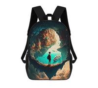 sinyumoney Amazing Nature Fantasy Backpack School Bag Lightweight Schoolbag Dayback Bookbag College for Girl, Teen Girls 17inch