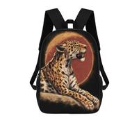 sinyumoney Amazon Jaguar Painting Artwork Children's Backpacks School Backpack 3D Printed for Kids Travel Rucksacks Book Bags Kids 17inch School Bag
