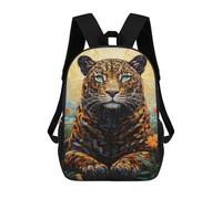 sinyumoney Amazon Jungle Leopard Majesty School Backpack Large School Backpack for Boys for Campus Outdoor Travel Sports 17inch