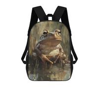 sinyumoney Amazon Rainforest Frog School Backpack for Girls 17inch Casual Daypack Lightweight Rucksack Boy Girl Backpack for Middle School Students