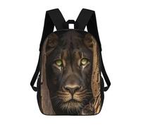 sinyumoney Amazon Wildlife Lion in Tree Hollow Children's 17 Inch School Backpack 3D Printed Casual Daypacks for Kids Travel Rucksacks Book Bags Kids School Bag