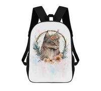 sinyumoney American Bobtail Cat Art Backpack School Travel College Rucksack Backpacks for Campus Outdoor Travel Sports 17inch
