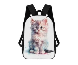 sinyumoney American Curl Baby Kitten Backpack School Travel College Rucksack Backpacks for Campus Outdoor Travel Sports 17inch