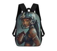 sinyumoney American Football Girl School Backpack School Secondary High School College Backpack Travel for Men/Women 17inch