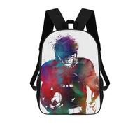 sinyumoney American Football Player School Bags Water Resistant Travel Backpack Computer Bag for Campus Outdoor Travel Sports 17inch