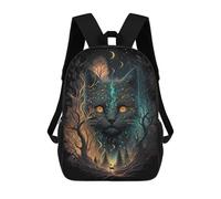sinyumoney American Shorthair Cat Children's Backpacks School Backpack 3D Printed for Kids Travel Rucksacks Book Bags Kids 17inch School Bag