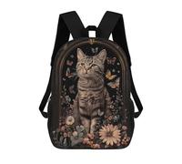 sinyumoney American Shorthair Children's School Backpack 3D Printed for Kids Travel Rucksacks Book Bags for Boys Elementary School Students 17inch