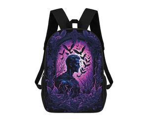 sinyumoney Among Bats Children's Backpacks School Backpack 3D Printed Backpack for Kids Travel Rucksacks Book Bags Kids School Bag 17inch