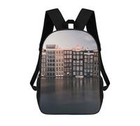 sinyumoney Amsterdam Ronaldo Backpack, Children's Backpack, Student School Bag, Book Bag, 3D Printed School Bag For Boys And Girls, 17inch