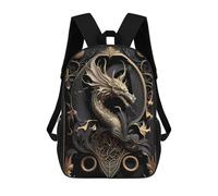 sinyumoney Ancient Dragon Guardian Backpack School Computer Rucksack for School/Work/Travel for Girls Boys Teenage 17inch