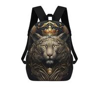 sinyumoney Ancient Tiger King Art Backpack School Bag Business Laptop Rucksack Bag Unisex Casual Daypack for Men/Women 17inch