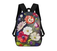 sinyumoney Anemone Flowers Daypack Casual Backpacks School Bag For Girls Boys High College Teenagers Rucksack Men Women Travel Laptop Rucksack College Bookbag 17inch