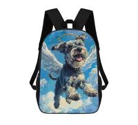 sinyumoney Angel Dog in Heaven Painting -7 Backpack School Bag High Secondary School Bags Casual Backpack for Teenage Girls Boys Women Men 17inch