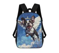 sinyumoney Angel Dog Painting天上小狗画 Backpack School Lightweight Airport College Students Back Pack for Girl, Teen Girls 17inch