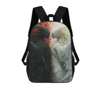 sinyumoney Angel Vs Devil Fantasy Artwork Children's 17 Inch School Backpack 3D Printed Cool Knapsack for Kids Travel Rucksacks Book Bags Kids School Bag