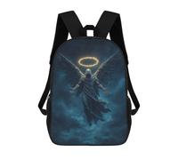 sinyumoney Angel Wings Halo Statue Backpack School Daypacks Business Backpack Water Resistant Bookbag for Boys/Girls/Teenagers 17inch