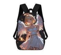 sinyumoney Angel with Golden Halo School Backpack Water Resistant School Bag Business Backpack for Men/Women 17inch