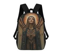 sinyumoney Angelic Figure In Golden Light School Backpack Business Laptop Rucksack Bag Unisex Casual Daypack for Boys/Girls/Teenagers 17inch