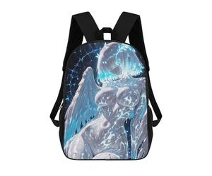 sinyumoney Angelic Figure with Glowing Cracks Rucksack Water Resistant Travel Backpack Computer Bag for Teenage Girls Boys Women Men 17inch