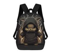 sinyumoney Angry Bunny with A Hoodie School Backpack for Girls Backpack Water Repellent Casual Daypack Lightweight Rucksack Boy Girl School Backpack 17inch