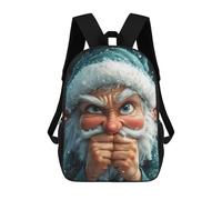 sinyumoney Angry Christmas Elf Funny School Backpack Large Water Resistant Laptop Backpack for Teenage Girls Boys Women Men 17inch