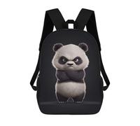sinyumoney Angry Panda Children's School Backpack 3D Printed for Kids Travel Rucksacks Book Bags for Boys Elementary School Students 17inch