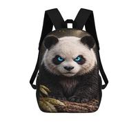 sinyumoney Angry Panda with Glowing Blue Eyes Backpack School High Secondary School Bags Casual Backpack for Camping Outdoor Adventures And Daily Travel 17inch