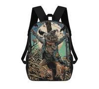 sinyumoney Animal Halloween Backpack School Lightweight Casual Daypack School Backpacks for Men, Women & Teenage Boys 17inch