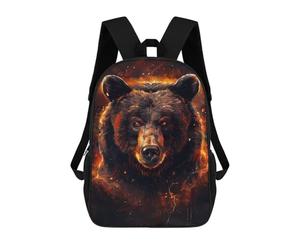 sinyumoney Animal Majestic Bear Rucksack Lightweight Casual Daypack School Backpacks- Perfect for Travel, Work And Daily Use 17inch