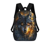 sinyumoney Animal Majestic Wolf School Bags Secondary Causal Travel High School Bags for School/Work/Travel 17inch
