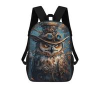 sinyumoney Animal Steampunk Owl Backpack School Daypacks Business Backpack Water Resistant Bookbag for Teenage Girls Boys Women Men 17inch