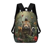 sinyumoney Animals in The Jungle Backpack School Bag Large Water Resistant Laptop Backpack for Teenage Girls Boys Women Men 17inch