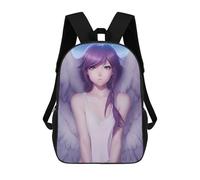 sinyumoney Anime Angel Girl Cute Backpacks, Kids Backpack Student School Bag 3D Printed Travel Backpacks Fashion Accessory Backpack Children Waterproof School Bags 17inch