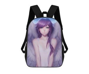 sinyumoney Anime Angel Girl Cute Rucksack Water Resistant Computer Rucksack for Camping Outdoor Adventures And Daily Travel 17inch