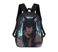sinyumoney Anime Cat Girl Wallpaper -1 Backpack 3D Printed Kids School Backpack High Capacity Travel Backpacks Book Bags Kids Backpack 17inch
