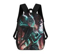 sinyumoney Anime Demon Girl with Fire Backpack School Water Resistant Travel Backpack Computer Bag - Perfect for Travel, Work And Daily Use 17inch