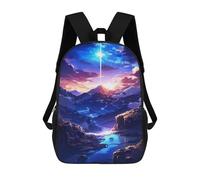 sinyumoney Anime Everest Mountain Backpack School Bag Water Resistant Computer Rucksack for Teenage Girls Boys Women Men 17inch