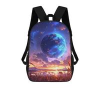 sinyumoney Anime Fantasy Landscape Backpack School Bag Backpack For Girls Boys Backpacks Large Capacity Kids Backpack Lightweight School Bags For Kids Students 17inch