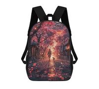 sinyumoney Anime Girl in Japan Backpack School Backpack Kids School Bag Large Capacity Kids Backpack for School Rucksack 3D Book Bag Gifts for Kids 17inch