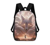 sinyumoney Anime Girl Nine-Tailed Fox Backpack School Computer Rucksack for School/Work/Travel for Girls Boys Teenage 17inch