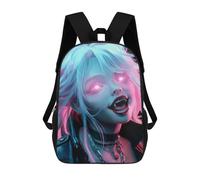 sinyumoney Anime Girl Vampire Boss Backpack School Bag Business Laptop Rucksack Bag Unisex Casual Daypack for School/Work/Travel 17inch