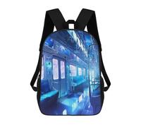 sinyumoney Anime Inside The Train Backpack School Bag Work Laptop Backpack Rucksack Bag for Boys/Girls/Teenagers 17inch