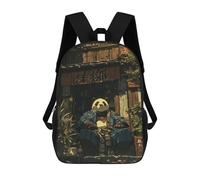 sinyumoney Anime Japanese Panda Bear Daypack Casual Backpacks School Bag For Girls Boys High College Teenagers Rucksack Men Women Travel Laptop Rucksack College Bookbag 17inch