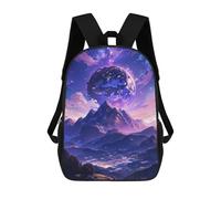 sinyumoney Anime Mountain Cosmos Backpack School Bag Backpack For Girls Boys Backpacks Large Capacity Kids Backpack Lightweight School Bags For Kids Students 17inch