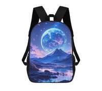 sinyumoney Anime Mountain Planet Backpack 3D Printed Children's School Backpack Kids Travel Backpacks High Capacity Book Bags Children's Backpack Rucksack 17inch