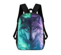 sinyumoney Anime Mystical Wolf Rucksack Water Resistant Computer Rucksack for Campus Outdoor Travel Sports 17inch
