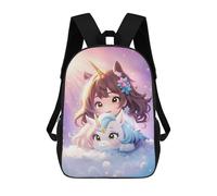 sinyumoney Anime School Backpack Lightweight Airport College Students Back Pack for Teenage Girls Boys Women Men 17inch